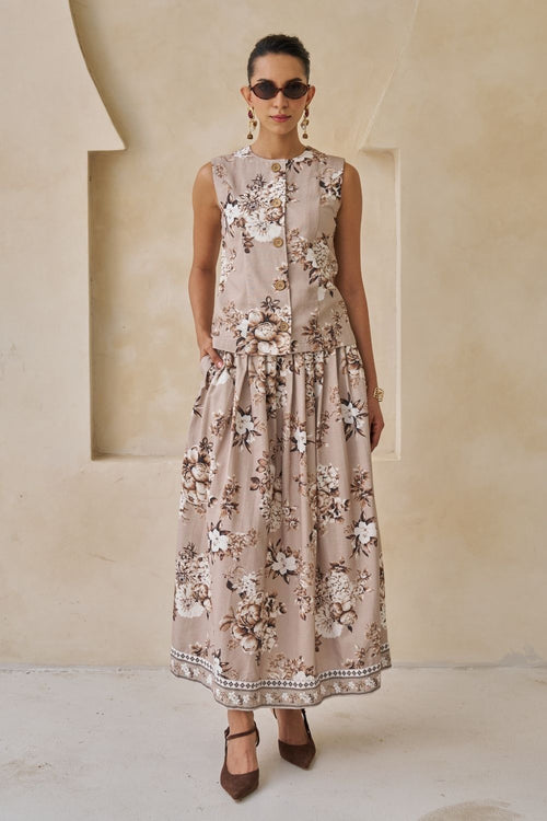 Ciara Waistcoat & Skirt Set