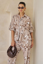 Chloe Peplum Top & Pants Set