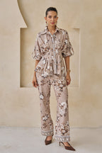 Chloe Peplum Top & Pants Set