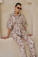 Chloe Peplum Top & Pants Set
