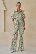Cassia Peplum Top & Pants Set