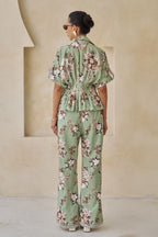 Cassia Peplum Top & Pants Set