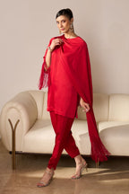 Warda Draped Kurta Set