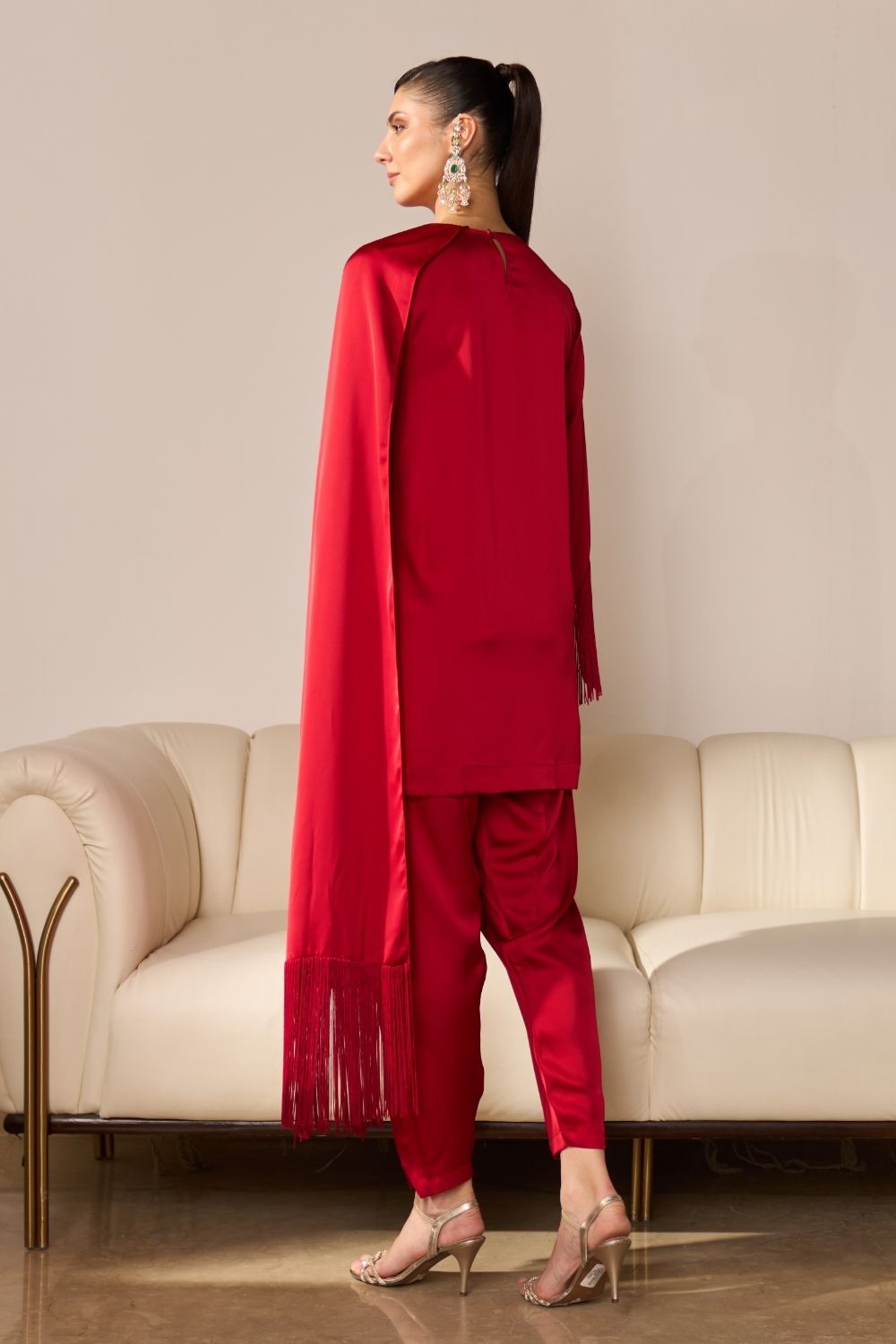 Warda Draped Kurta Set