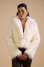 Shayla Fur Jacket (White)
