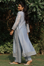 Asma Mul Chanderi Embroidered Kurta Set
