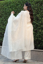 Dua Mul Chanderi Embroidered Kurta Set