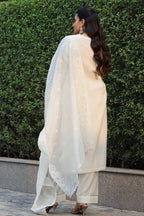 Dua Mul Chanderi Embroidered Kurta Set