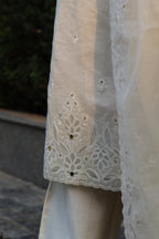 Dua Mul Chanderi Embroidered Kurta Set