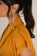 Remi Draped Co-ord Set (Mustard)