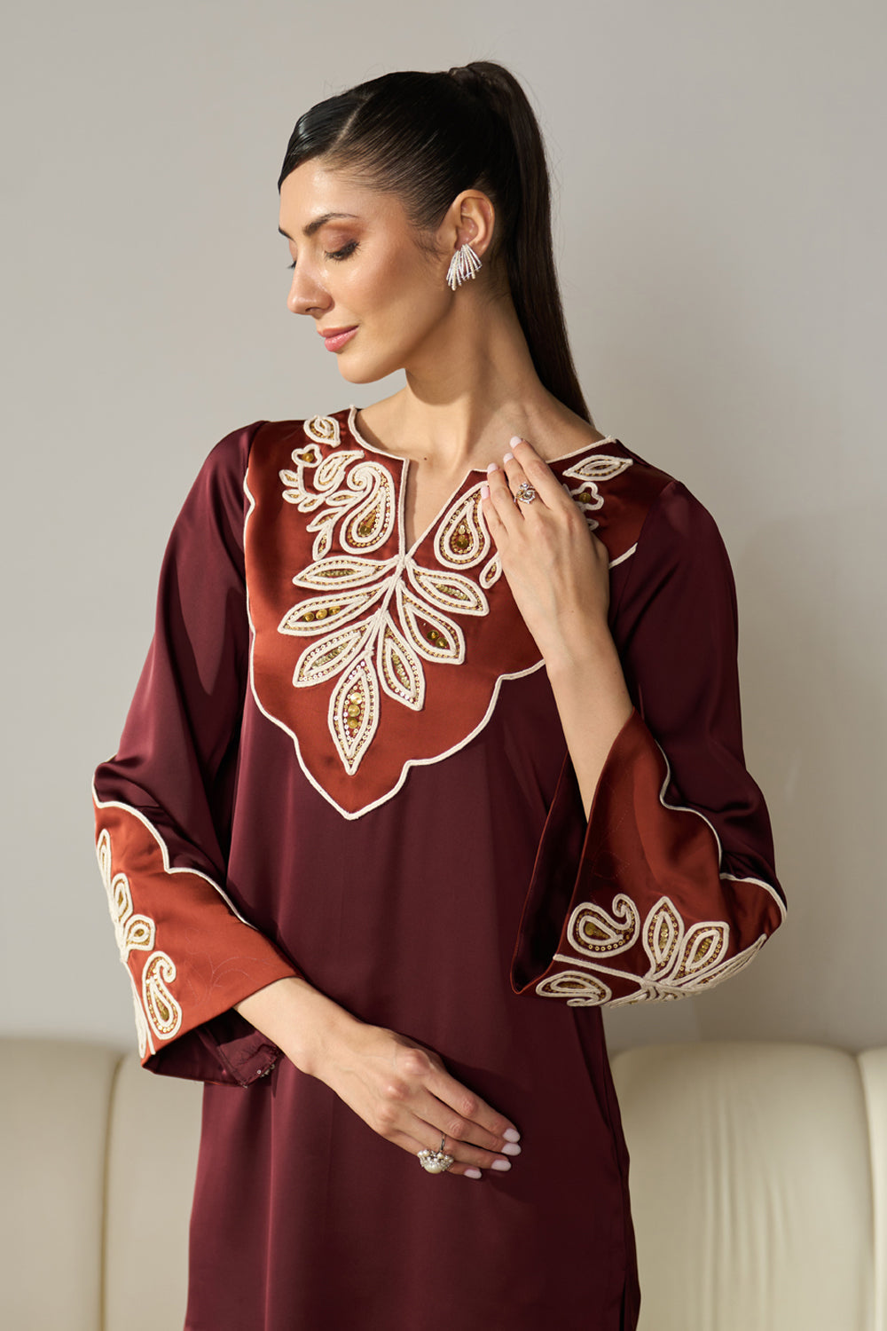 Raha Embroidered Co-ord Set