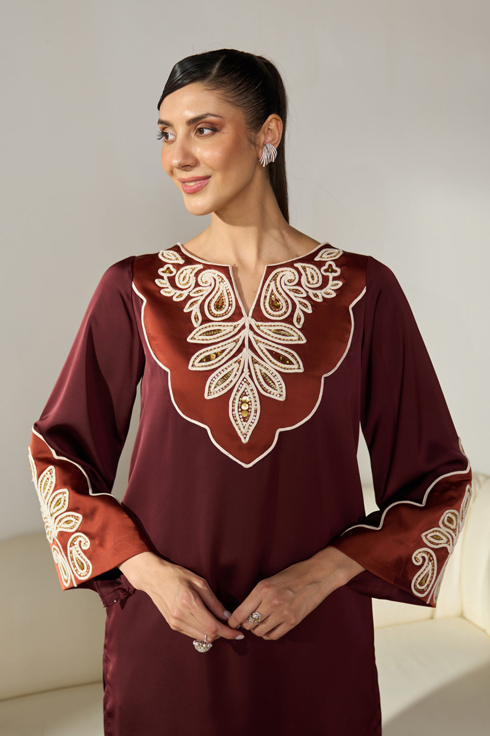 Raha Embroidered Co-ord Set