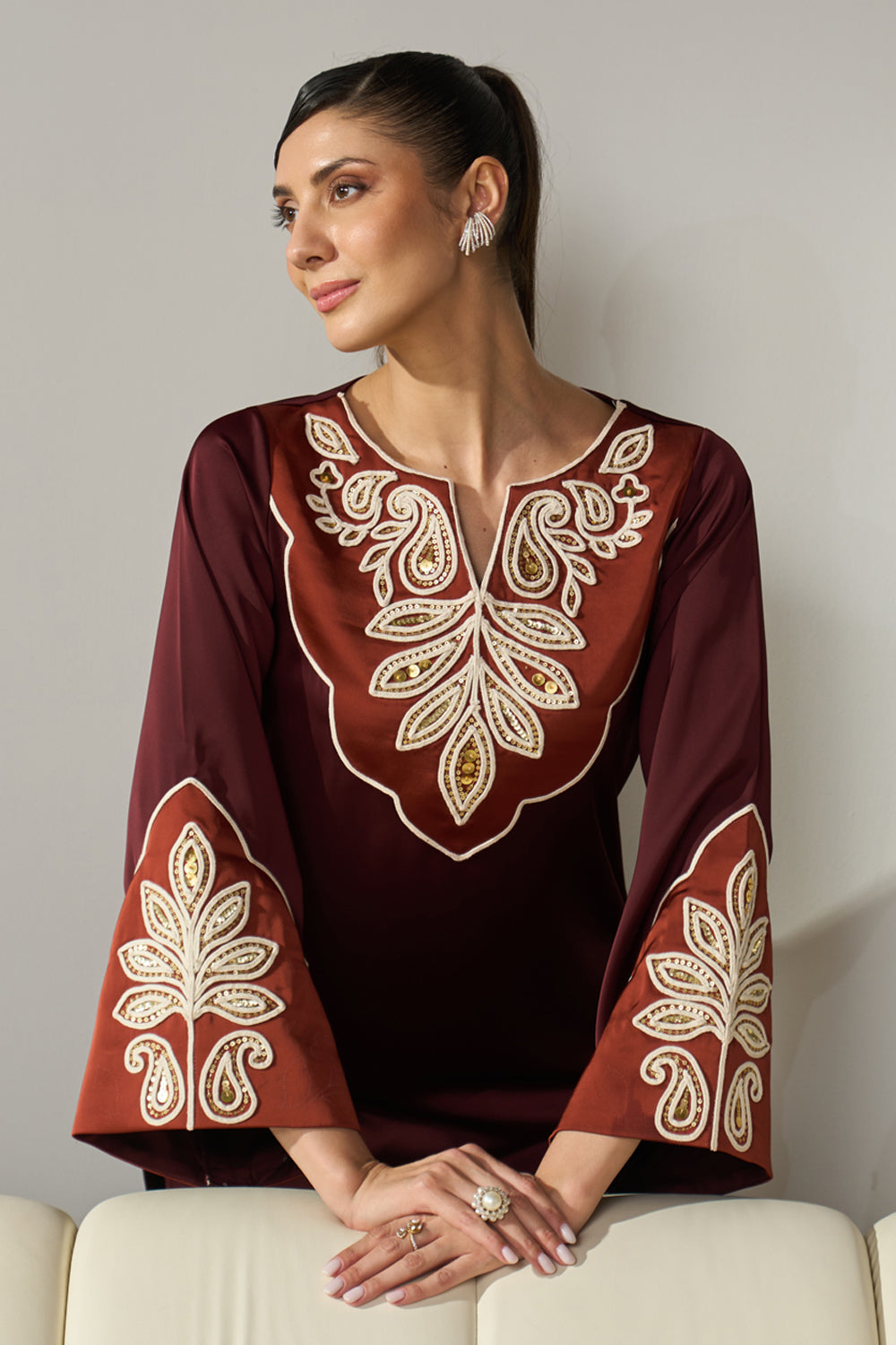Raha Embroidered Co-ord Set
