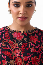 Ziya Embroidered Shawl Kaftan