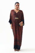 Layla Embroidered Shawl Kaftan
